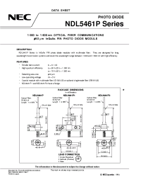 Datasheet NDL5561P1 manufacturer NEC